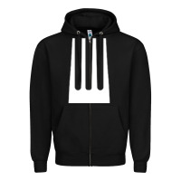 Black kitchen utensil fork simple easy halloween party costume long sleeve t Zipper Hoodie - baoMotion