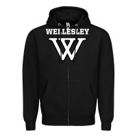 Black WELLESLEY Zipper Hoodie - baoMotion