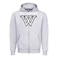 Heather Grey WELLESLEY Zipper Hoodie - baoMotion