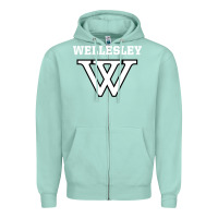 Seafoam WELLESLEY Zipper Hoodie - baoMotion