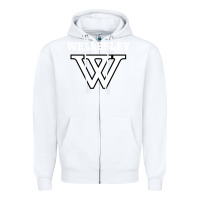 White WELLESLEY Zipper Hoodie - baoMotion
