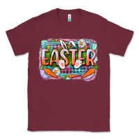 Burgundy Easter Classic Tee - CowGirlArtShop