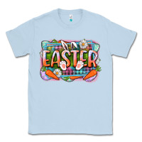 Dusty Blue Easter Classic Tee - CowGirlArtShop