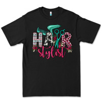 Black hair stylist Premium Tee - OliviaCreatesArt