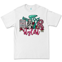 White hair stylist Premium Tee - OliviaCreatesArt