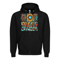 Black hot mess express Zipper Hoodie - JahusDesignShop