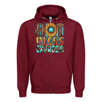Burgundy hot mess express Zipper Hoodie - JahusDesignShop