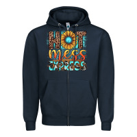 Navy hot mess express Zipper Hoodie - JahusDesignShop