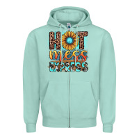 Seafoam hot mess express Zipper Hoodie - JahusDesignShop