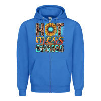 True Royal hot mess express Zipper Hoodie - JahusDesignShop