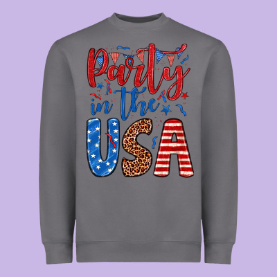 Party In The Usa Heavyweight Sweatshirt Designed By Jahusdesignshop