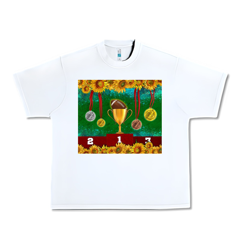 American Football Trophy Cup And Medal Tumbler Urban Heavy Tee by BundleAndBundleShop | Teevron