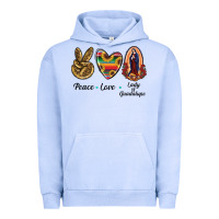 Pigment Grape Ice Peace Love Lady Of Guadalupe Urban Hoodie - RanaPortraitStore