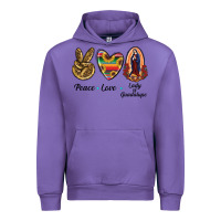 Tulip Peace Love Lady Of Guadalupe Urban Hoodie - RanaPortraitStore