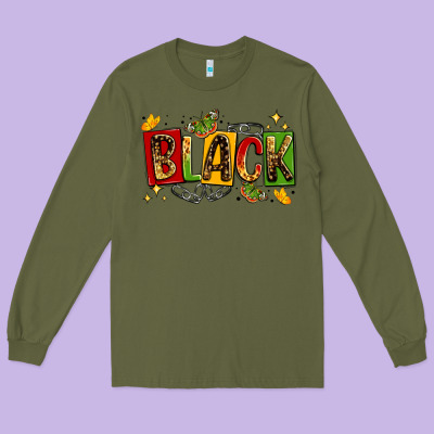 Black Long Sleeve Tee Designed By Lillyallendesigns