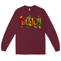 Burgundy black Long Sleeve Tee - LillyAllenDesigns