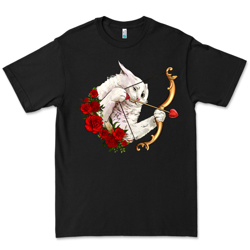 Cupid Cat Premium Tee by OliviaCreatesArt | Teevron