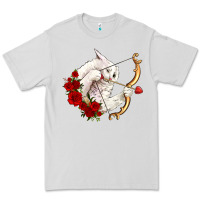 Dove Grey cupid cat Premium Tee - OliviaCreatesArt
