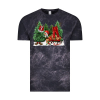 Cloud Black christmas santa Vintage Tee - FaDigitalArtStudio