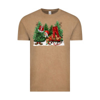 Vintage Coffee christmas santa Vintage Tee - FaDigitalArtStudio