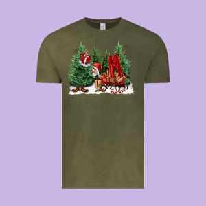 Christmas Santa Vintage Tee Designed By Fadigitalartstudio