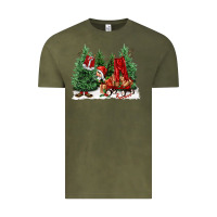 Vintage Olive christmas santa Vintage Tee - FaDigitalArtStudio