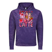 Cloud Purple Love You Latte Valentine Cupid Vintage Hoodie - CowhideDigitalArt