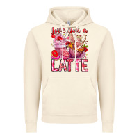 Vintage Artic Love You Latte Valentine Cupid Vintage Hoodie - CowhideDigitalArt