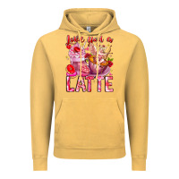 Vintage Mustard Love You Latte Valentine Cupid Vintage Hoodie - CowhideDigitalArt