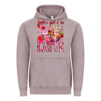 Vintage Zinc Love You Latte Valentine Cupid Vintage Hoodie - CowhideDigitalArt
