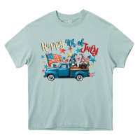 Arona happy 4th of july gnome truck Heavy Core Tee - CowGirlArtShop