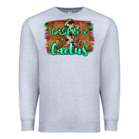 Heather Grey go sit on a cactus Premium Sweatshirt - JahusDesignShop