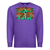 Purple go sit on a cactus Premium Sweatshirt - JahusDesignShop