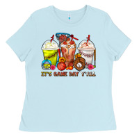 Baby Blue It's Game Day Y'all Softball,Baseball,Basketball C Ladies Tee - FaDigitalArtStudio