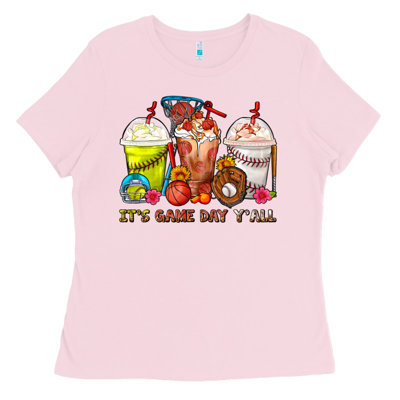 It's Game Day Y'all Softball,baseball,basketball C Ladies Tee by FaDigitalArtStudio | Teevron