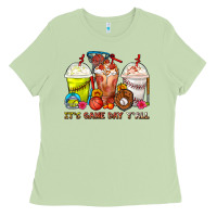 Matcha It's Game Day Y'all Softball,Baseball,Basketball C Ladies Tee - FaDigitalArtStudio