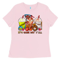 Bubblegum Pink It's Game Day Y'all Softball,Baseball,Basketball C Ladies Tee - FaDigitalArtStudio