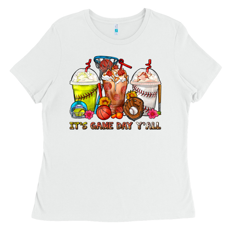 It's Game Day Y'all Softball,baseball,basketball C Ladies Tee by FaDigitalArtStudio | Teevron