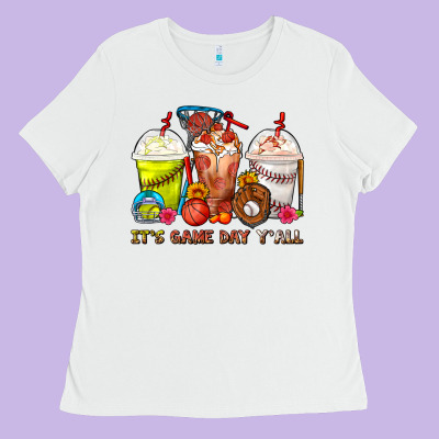 It's Game Day Y'all Softball,baseball,basketball C Ladies Tee Designed By Fadigitalartstudio