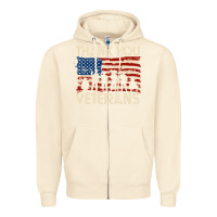 Sandshell Thank You Veterans American Flag Patriotic Zipper Hoodie - baoMotion