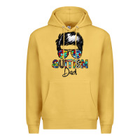 Antique Gold autism dad Premium Hoodie - CowhideDigitalArt