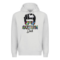 Dove Grey autism dad Premium Hoodie - CowhideDigitalArt