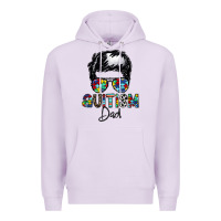 Lilac autism dad Premium Hoodie - CowhideDigitalArt