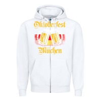 White Oktoberfest Munich Zipper Hoodie - baoMotion
