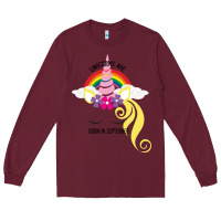 Burgundy Unicorns Are Born in September Long Sleeve Tee - Bettercallsaul