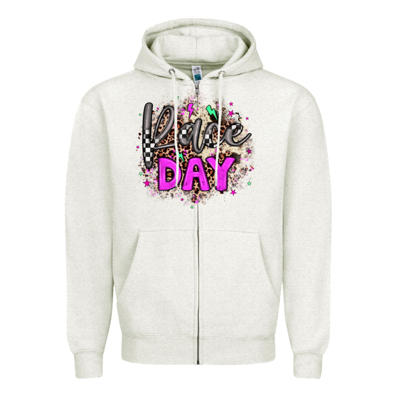 Race Day Zipper Hoodie by JahusDesignShop | Teevron