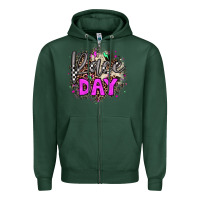 Sports Green race day Zipper Hoodie - JahusDesignShop