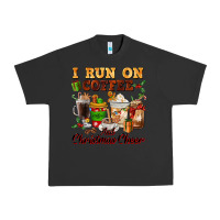 Pigment Black i run on coffee and christmas cheer Urban Heavy Tee - FaDigitalArtStudio