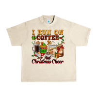 I Run On Coffee And Christmas Cheer Urban Heavy Tee | Teevron