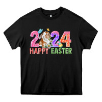 Black 2024 happy easter Heavy Core Tee - CowGirlArtShop